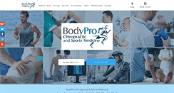 Desktop Screenshot of bodyprochiro.com